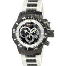 Men's Corduba Chronograph Stainless Steel Case and Bracelet Black Tone Dial Date