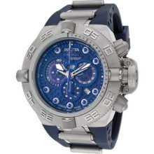 Mens Invicta Subaqua Noma Iv Swiss Chrono Stainless & Blue Poly Watch 1389