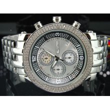 Mens Jojino/jojo/joe Rodeo Diamond Watch Shiny Dial .25 Ct Big Face 45mm Mj-1055