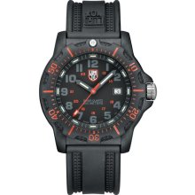 Men's Luminox Black Ops Carbon 8800 Series Orange Watch