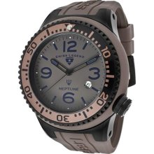 Men's Neptune Taupe Dial Taupe Silicone ...