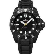 Mens Rotary Aquaspeed Agb00065/w/04 Divers Style Black Ion Bracelet Watch