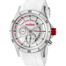 Men's Tech Alarm Silver Dial White Silicon