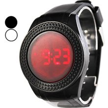 Men's Touch Screen Style Digital Rubber LED Wrist Watch (Assorted Colors)