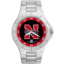 Mens University Of Nebraska Watch - Stainless Steel Pro II Sport