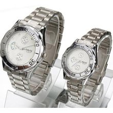 Men's/women's Cool Fashion Stainless Steel Quartz Analog Wrist Watch 2 Colors