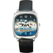 Miami Dolphins Square Metal Watch 09