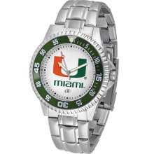 Miami Hurricanes Competitor - Steel Band Watch