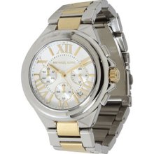 Michael Kors Camille Two Tone Chronograph Watch - Silver/Gold