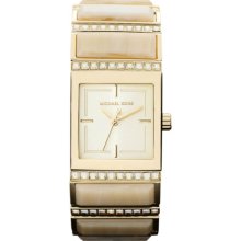 Michael Kors Erin Gold-Tone Horn Glitz Women's Watch MK4268