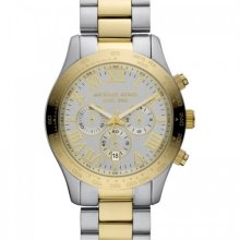 Michael Kors Layton Two Tone Gold Mens Watch