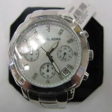 Michael Kors Mid Silver Color Stainles Ritz