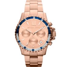 Michael Kors Mid-Size Rose Golden Stainless Steel Everest Chronograph