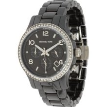 Michael Kors Mk5470 Watch Black Ceramic Glitz Watch $475