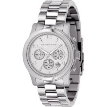 Michael Kors Silver Midsized Chrono Ladies Watch MK5076