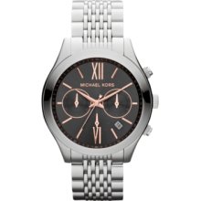 Michael Kors Watch, Womens Chronograph Stainless Steel Bracelet 42mm M