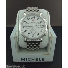 Michele Fluette Quartz Chronograph Diamond Bezel Watch Mww24a000001