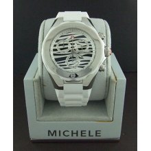 Michele Tahitian Jelly Bean Large Zebra Silicon Watch Mww12f000055