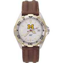 Michigan All Star Mens (Leather Band) Watch