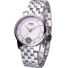 Mido Baroncelli Lady Diamonds Automatic Swiss Watch White M0072071103600