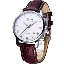 Mido Baroncelli Men Mechanical Automatic Swiss Watch White M86004268