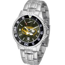 Missouri Tigers Competitor AnoChrome Steel Band Watch