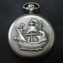 Molnia Molnija Pocket Watch Ship Navy Extremely Rare Russian Soviet Ussr