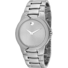 Movado Men's Meza Stainless Steel Silver Dial ...