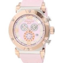 Mulco Mw5-1623-813 Nuit Track Pink Band/chronograph Swiss Movement Women's Watch