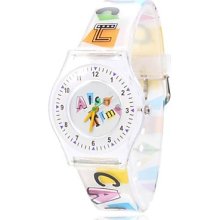 Multi-Colored Unisex's Cartoon Style Plastic Analog Quartz Wrist Watch