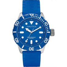 Nautica NSR100 Men's Blue Rubber Strap A09601 Watch