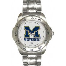 NCAA - Michigan Wolverines Men's Sport ''Game Day Steel'' Watch