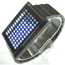 New 2013 Touch Screen Digital Binary 72 Blue & White Led Fashion Wris