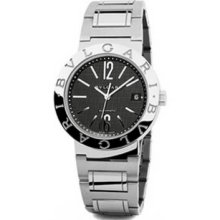 NEW Bvlgari Bvlgari Large Black Dial 38mm Automatic Bracelet Watch