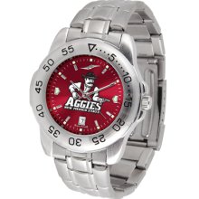 New Mexico State Aggies Sport Steel Band AnoChrome-Men's Watch