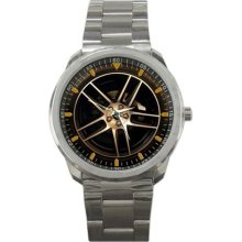 NEW Sport Metal Wristwatch Stainless Sports Tire Car