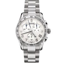 New Victorinox Swiss Army Chrono Classic Silver Watch