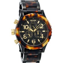 Nixon 42-20 Chronograph Tortoise Shell Acrylic Mens Watch A0371679