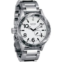 Nixon Men's '42-20' Tide Subdial White Watch ...