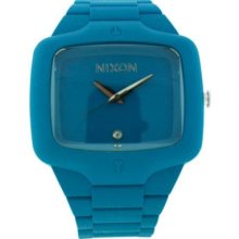 Nixon Men's Player Quartz Blue Dial Blue Silicone Strap Watch