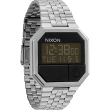 Nixon Men's Re-Run Stainless Steel Digital Watch (Black)