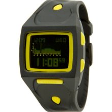 Nixon Small Lodown Watch - Women's All Black/Lime, One Size