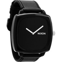 Nixon The Shutter Black Ladies Watch Leather Band A167-000