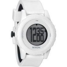 Nixon Unisex A326100-00 White Polyurethane Quartz Watch with Digital Dial