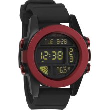 Nixon Unit Watch (Dark Red/Black Ano) O/S :: DARK RED/BLACK ANO