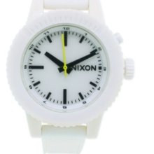 Nixon Women's GoGo Japanese Quartz White Polyurethane Strap Watch