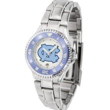 North Carolina Tarheels Ladies Stainless Steel Watch