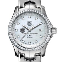 Notre Dame Alumni TAG Heuer Watch - Women's Link Watch w/ Diamonds