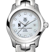 NU TAG Heuer Watch - Women's Link w/ MOP Diamond Dial