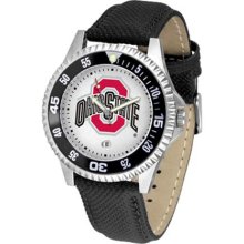 Ohio State Buckeyes OSU Mens Leather Wrist Watch